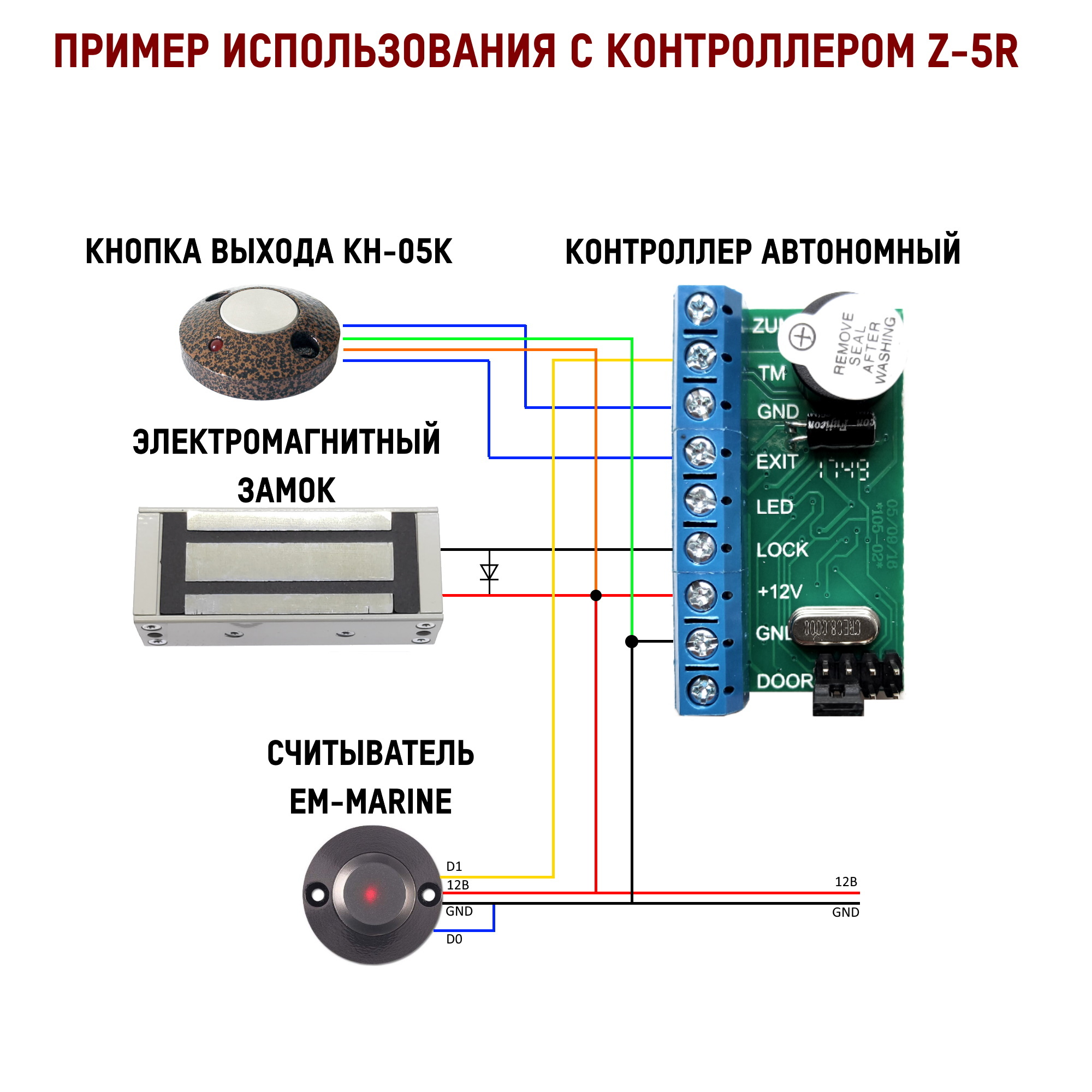 Кнопка выхода кн 05 схема подключения