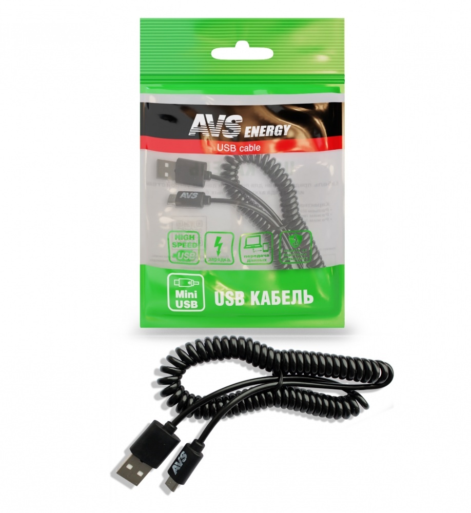 Кабель AVS mini USB 4 (1м) MN-313