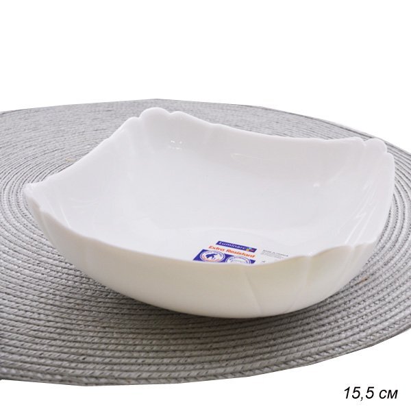 Салатник WHITE LILY Лотусия , диаметр 15,5 см, стеклокерамика