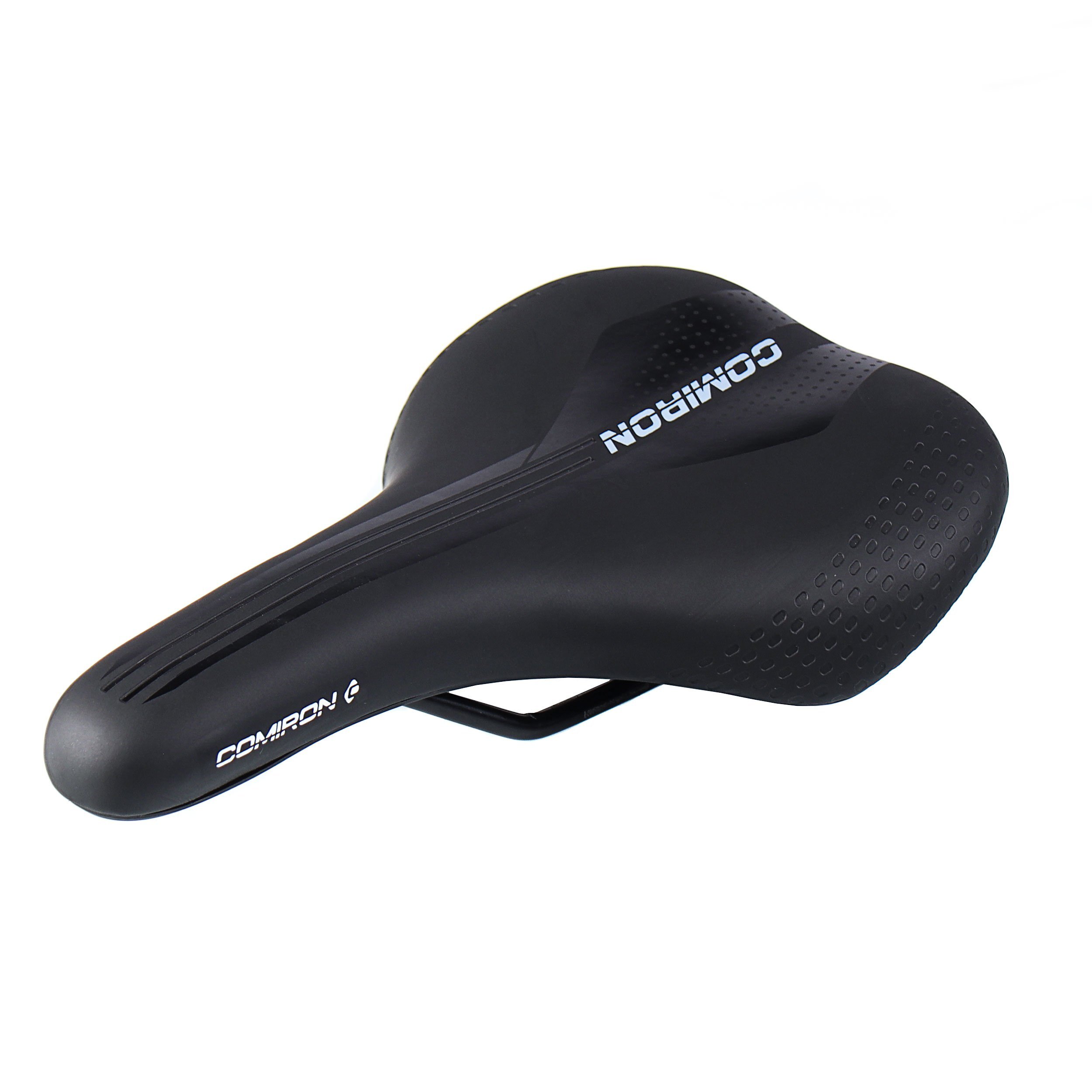 Седло велосипедное MTB COMIRON DART M001, полиуретан, чёрное