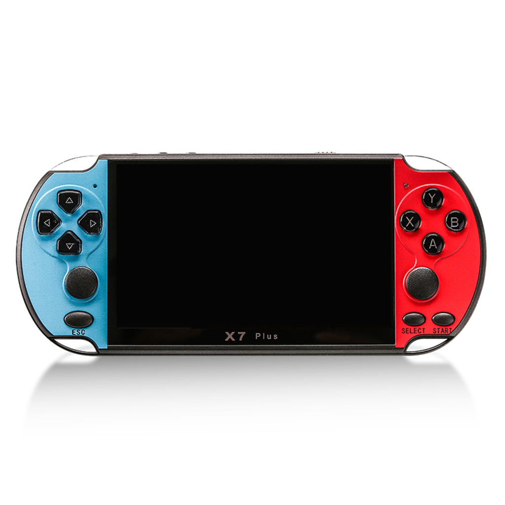 Портативная игровая консоль X 7 Plus с двумя джойстиками - Красный