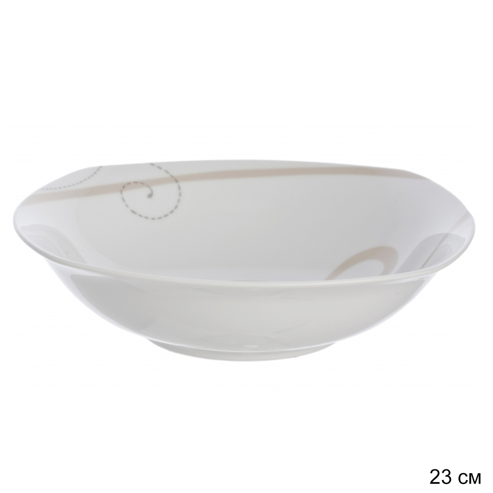 Салатник WHITE LILY глубокий Caress Modern , диаметр 23 см, керамика Салатник WHITE LILY глубокий Caress Modern , диаметр 23 см, керамика