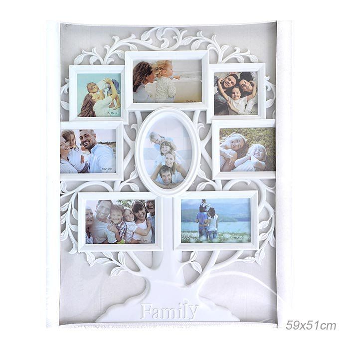 Фоторамка-коллаж Семейное дерево, на 8 фото, 51 х 59 см Фоторамка-коллаж Семейное дерево, на 8 фото, 51 х 59 см