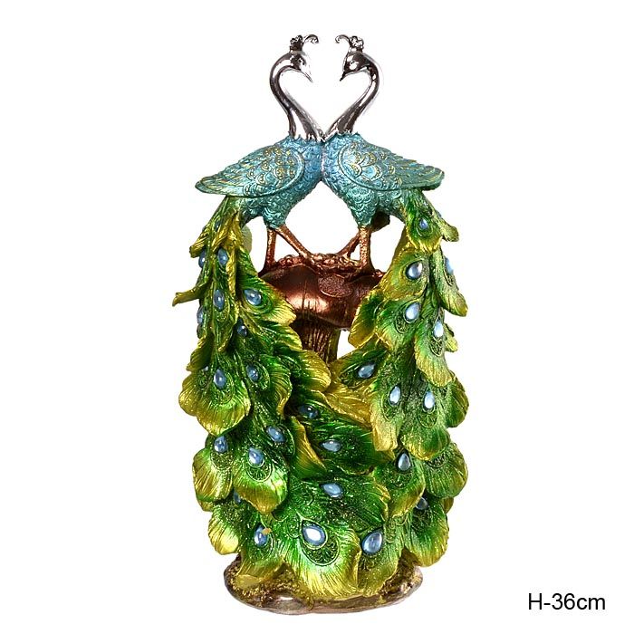 Статуэтка Павлины, полистоун, 36 см