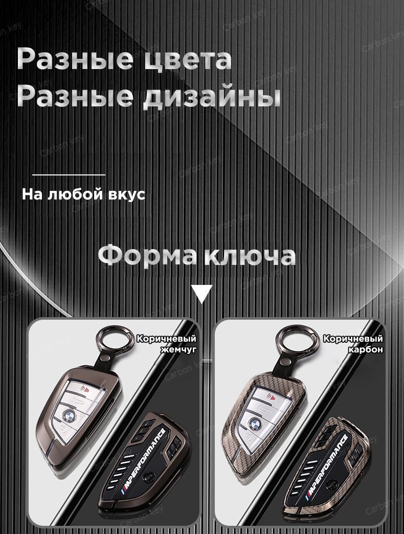 Чехол для ключа BMW G серии M Performance / Чехол на ключ БМВ G01 G02 ...