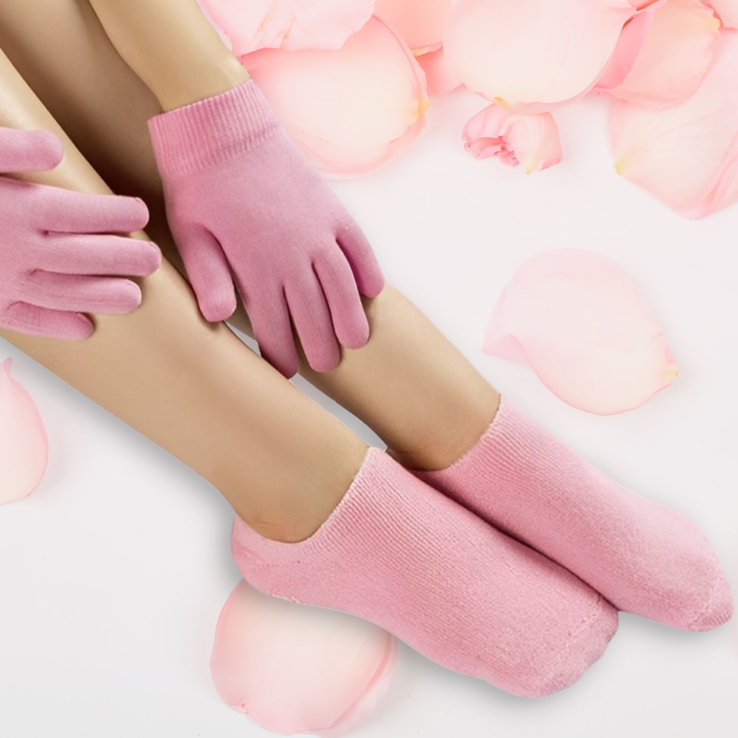 SPA набор подарочный Gel socks, gel gloves силиконовые носочки для пяток и  перчатки силиконовые (комплект) гелевые увлажняющие многоразовые - купить с  доставкой по выгодным ценам в интернет-магазине OZON (431391755)