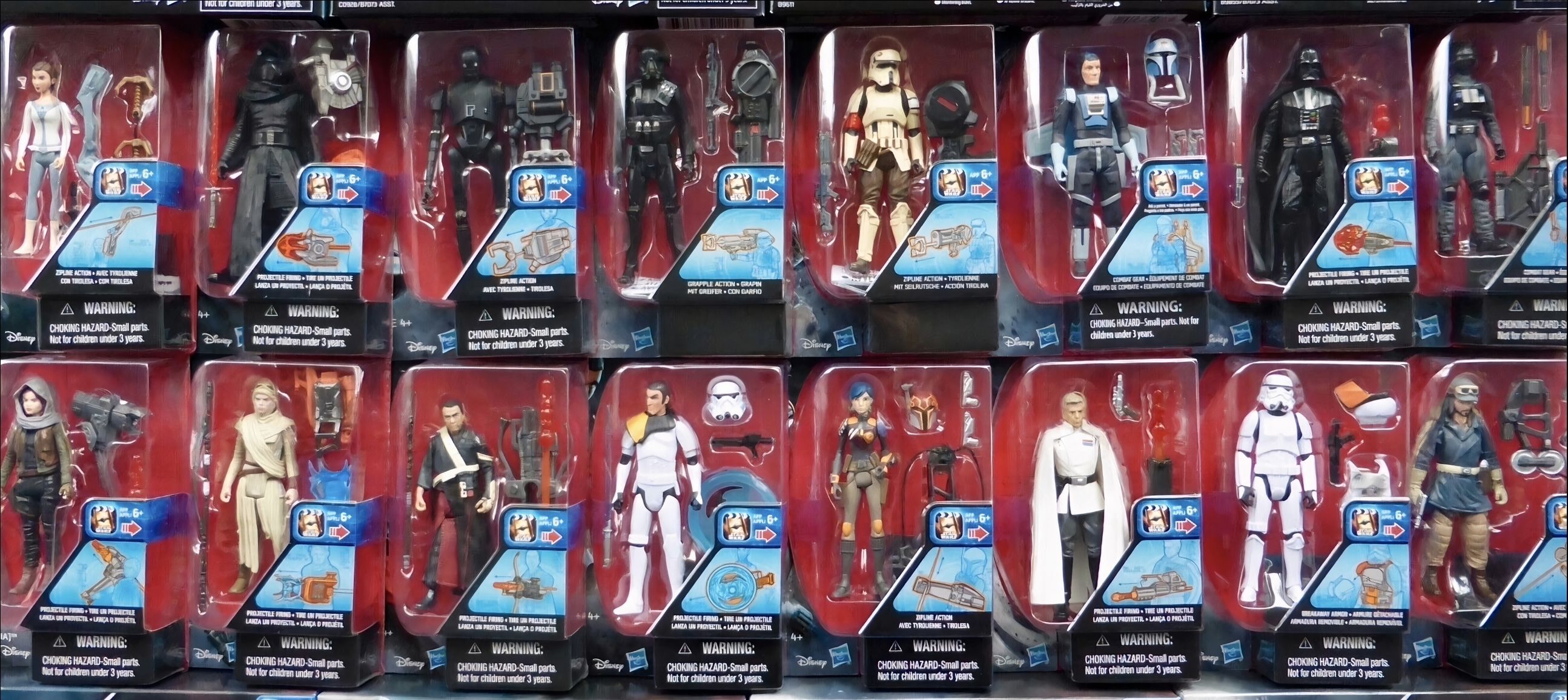 Дисней Экшен Фигурки Звездные Войны (одна наугад) Disney Star Wars 3.75" Rogue One Rebels Force Awakens Hasbro