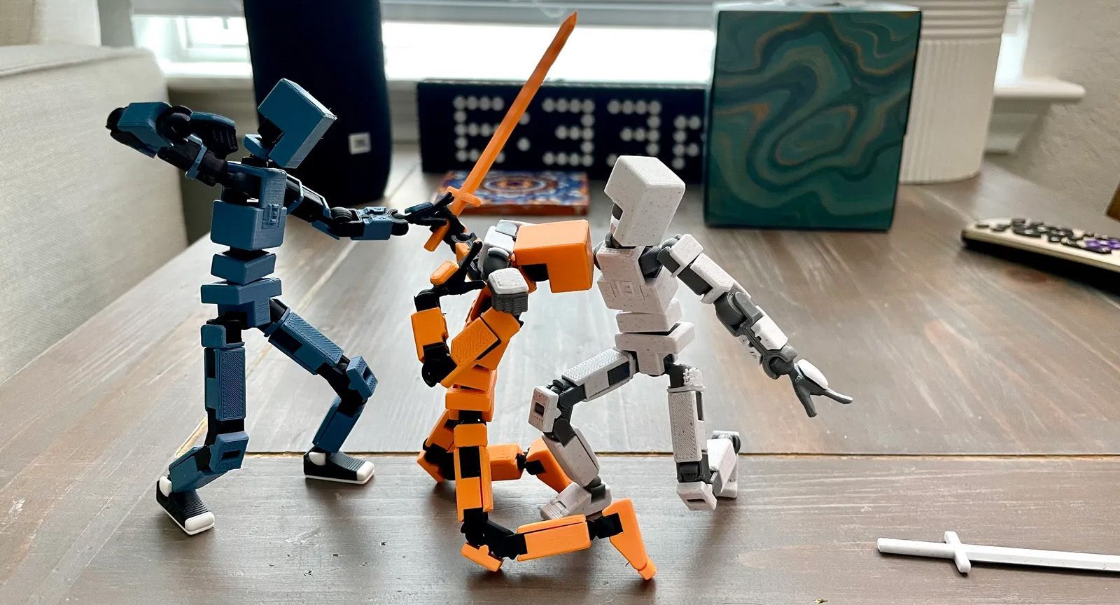 Шарнирные подвижные игрушки-куклы, многоцветные, 3D печать - купить с ...