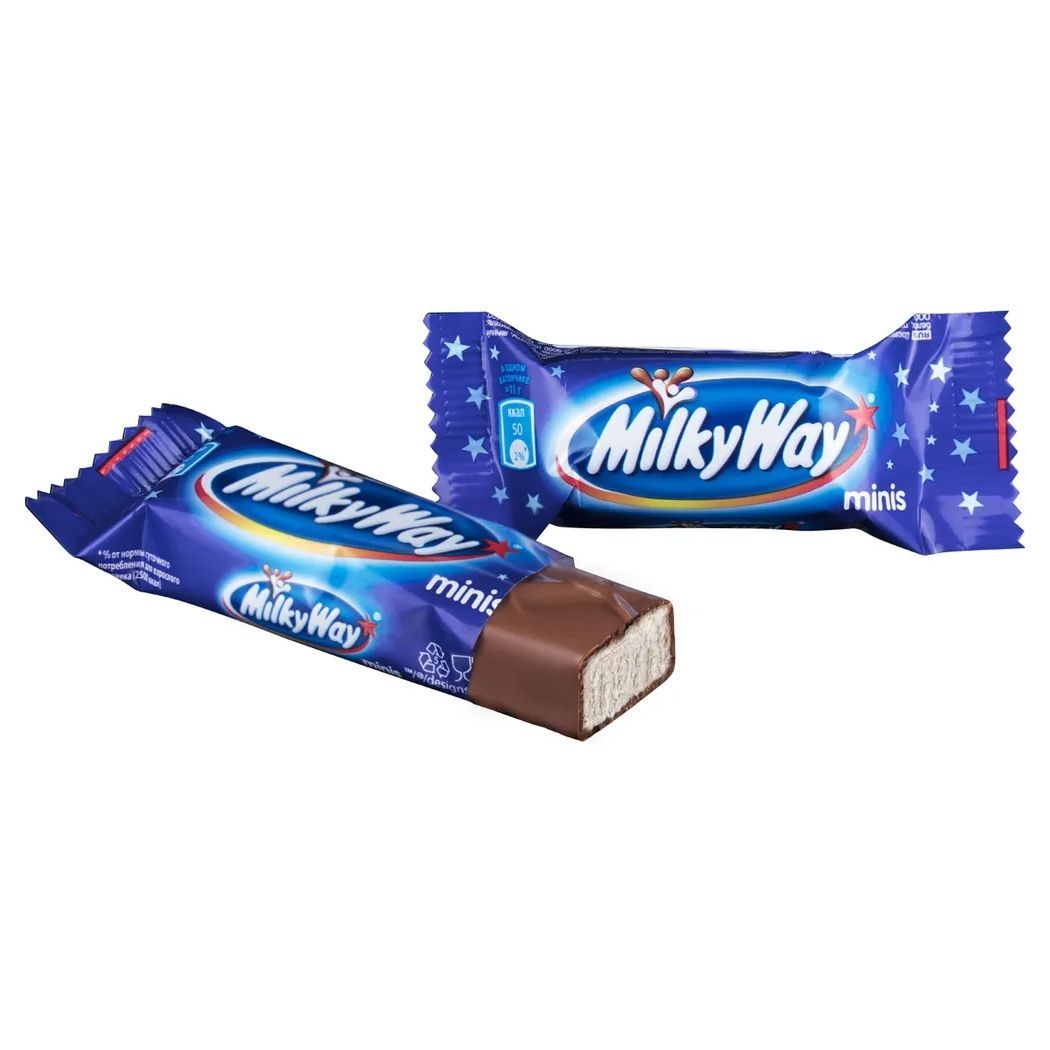 Конфеты Milky Way Minis, 1 кг. - купить с доставкой по выгодным ценам в  интернет-магазине OZON (1242411360)