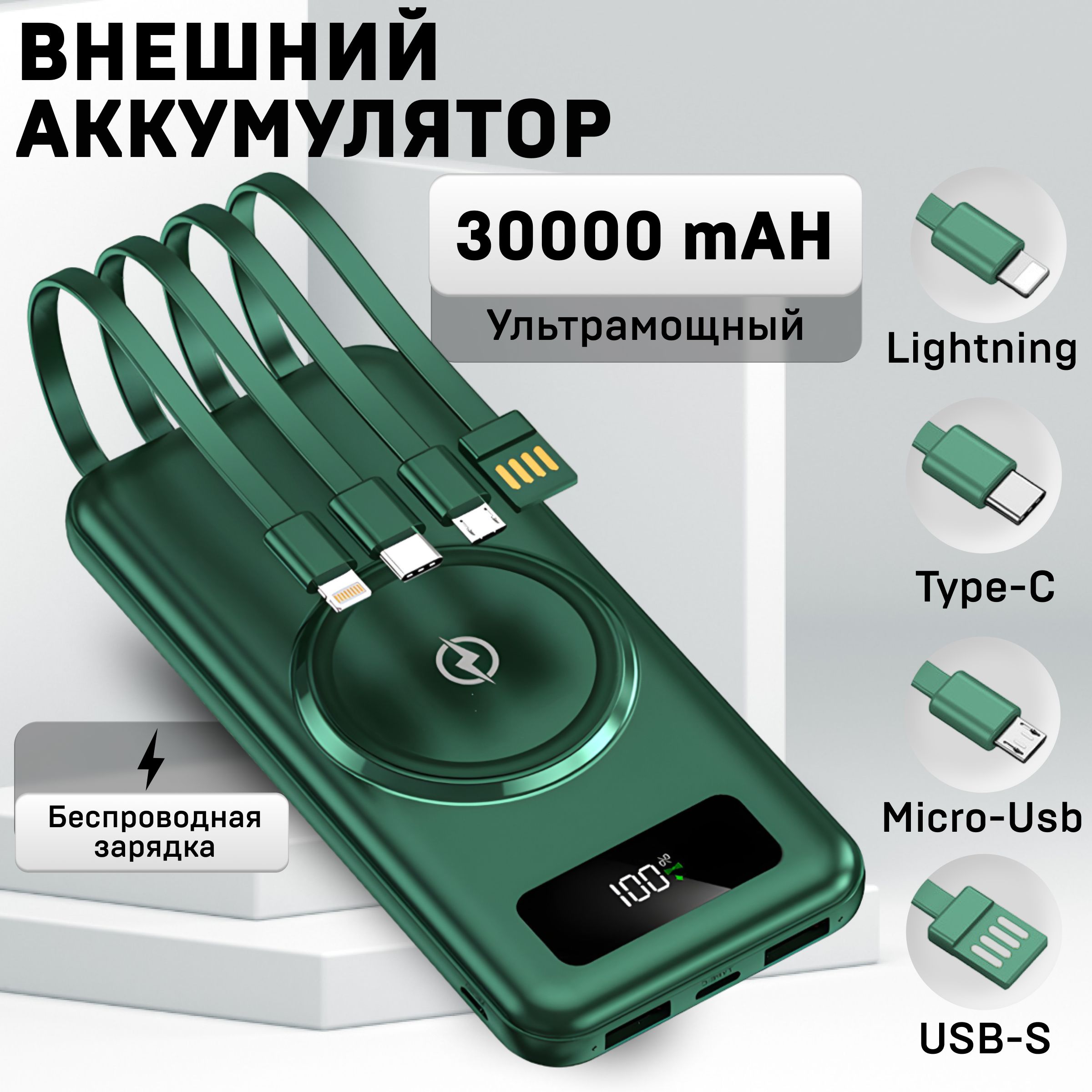 Внешний аккумулятор (Power Bank) 4564753245325 - купить по выгодным ценам в  интернет-магазине OZON (1469314327)