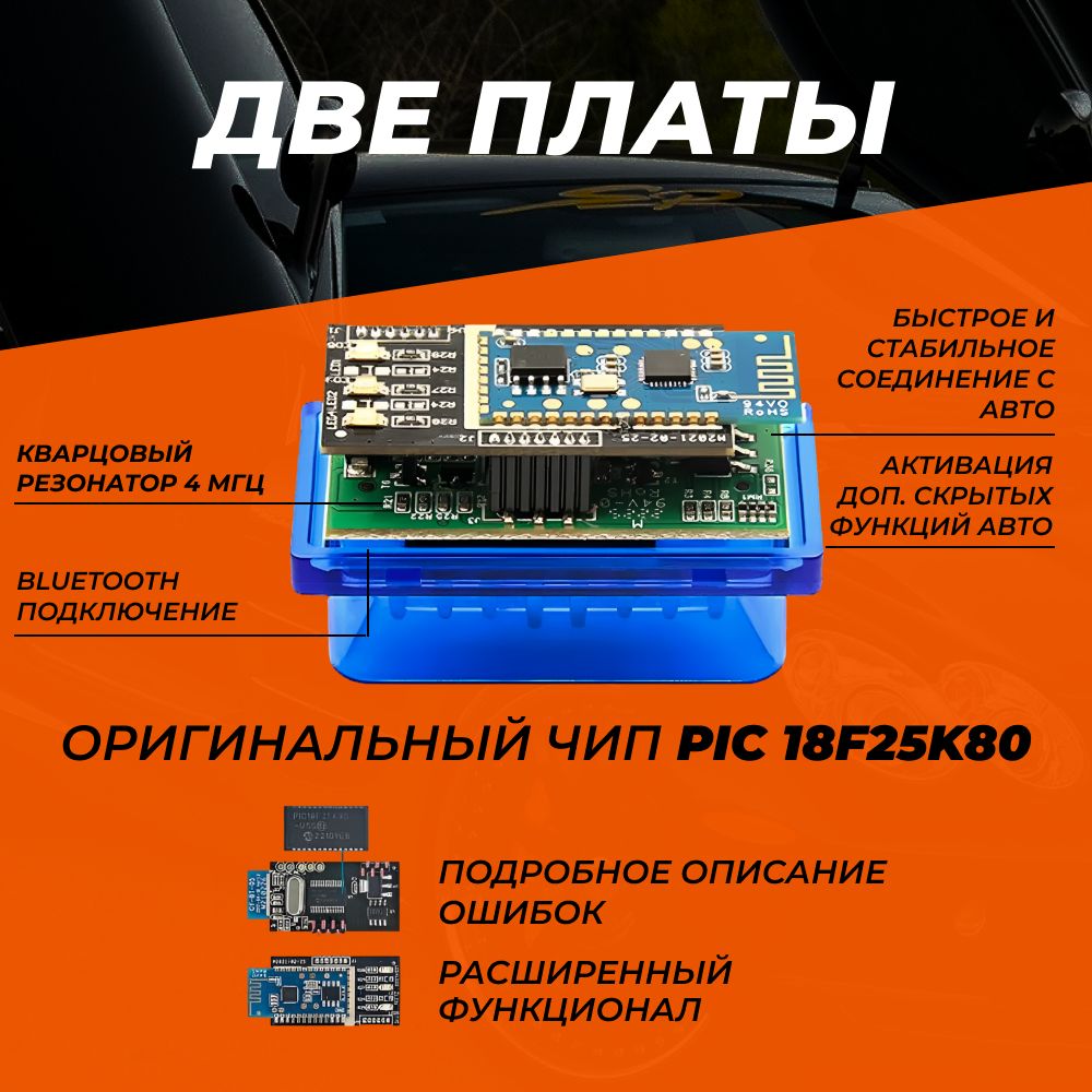 Автосканер OBD 1.5 - купить по выгодной цене в интернет-магазине OZON  (1344631428)