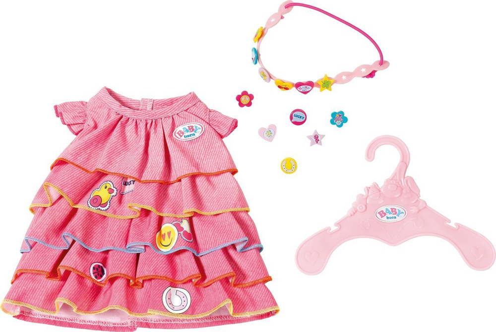 Baby born Набор для куклы: платье и ободок-украшение (Zapf Creation 824-481)  #1