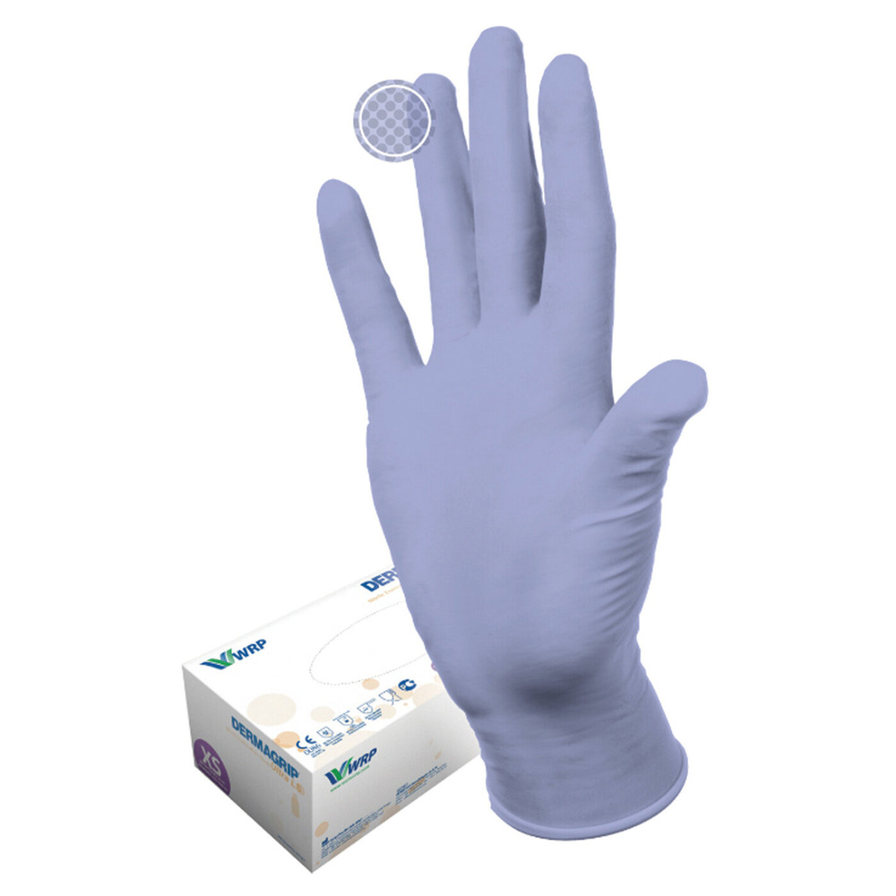 Dermagrip Перчатки медицинские, 7,5 (M), сиреневый - купить с доставкой ...