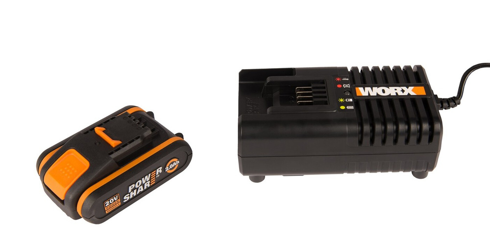 Комплект Worx WA3601: аккумулятор 2 А*ч, 20 В и зарядное устройство 2 А, 20 В, коробка  #1