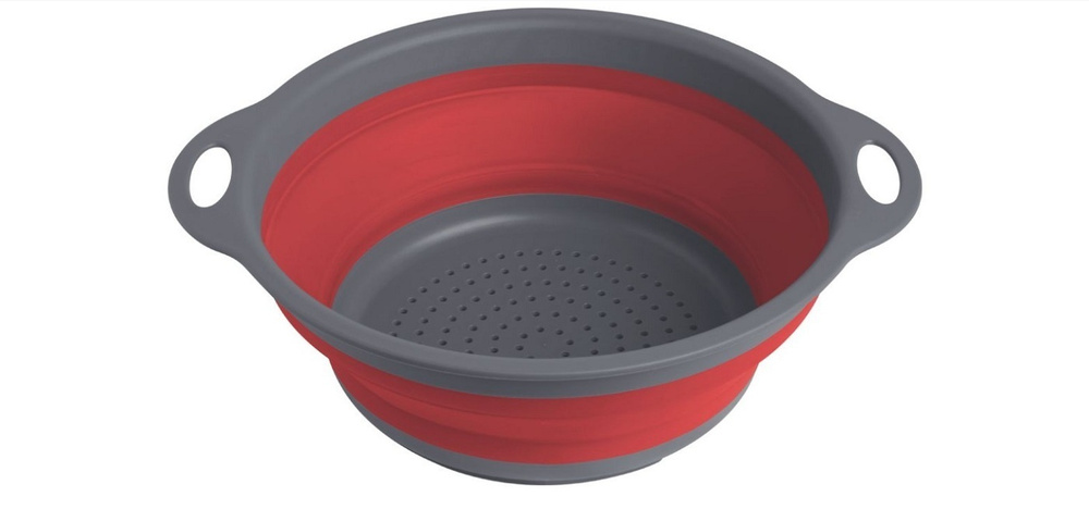 Дуршлаг складной Outwell Collaps Colander красный, диаметр 24 см #1