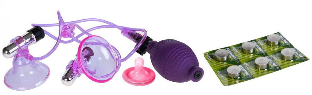 Вибро-помпы на соски Vibrating Nipple Pumps, pipedream-3223-00 #1