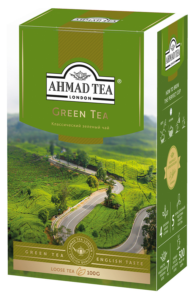 Чай листовой зеленый Ahmad Tea, 100 г - купить с доставкой по выгодным ...