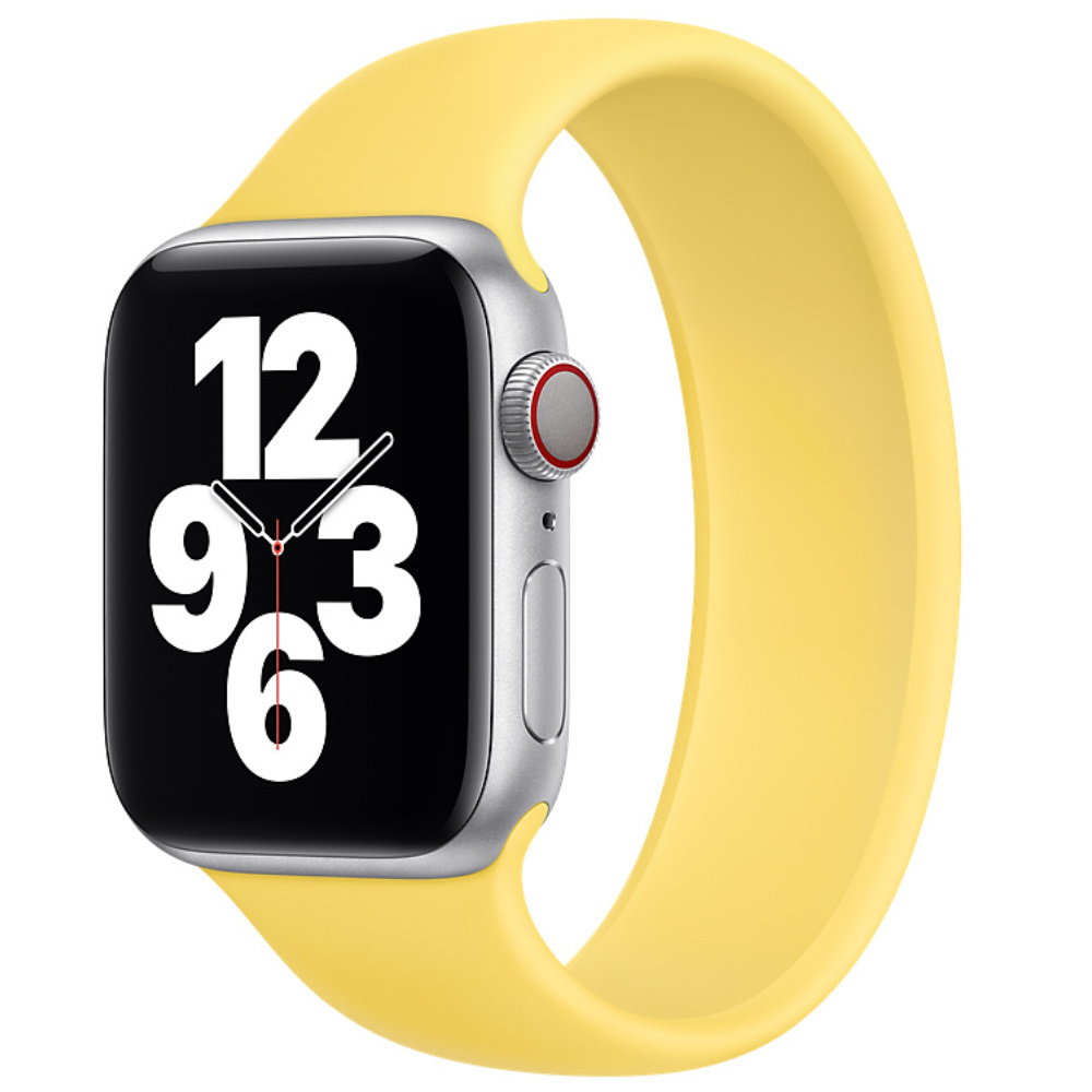 Ремешок монобраслет ( Моно браслет ) для умных часов Apple Watch 42-44mm Series 1-6 и Эпл Вотч SE силиконовый #1