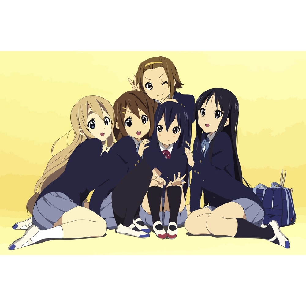 Картина по номерам на холсте K-On аниме - 5 - купить с доставкой по  выгодным ценам в интернет-магазине OZON (251617471)