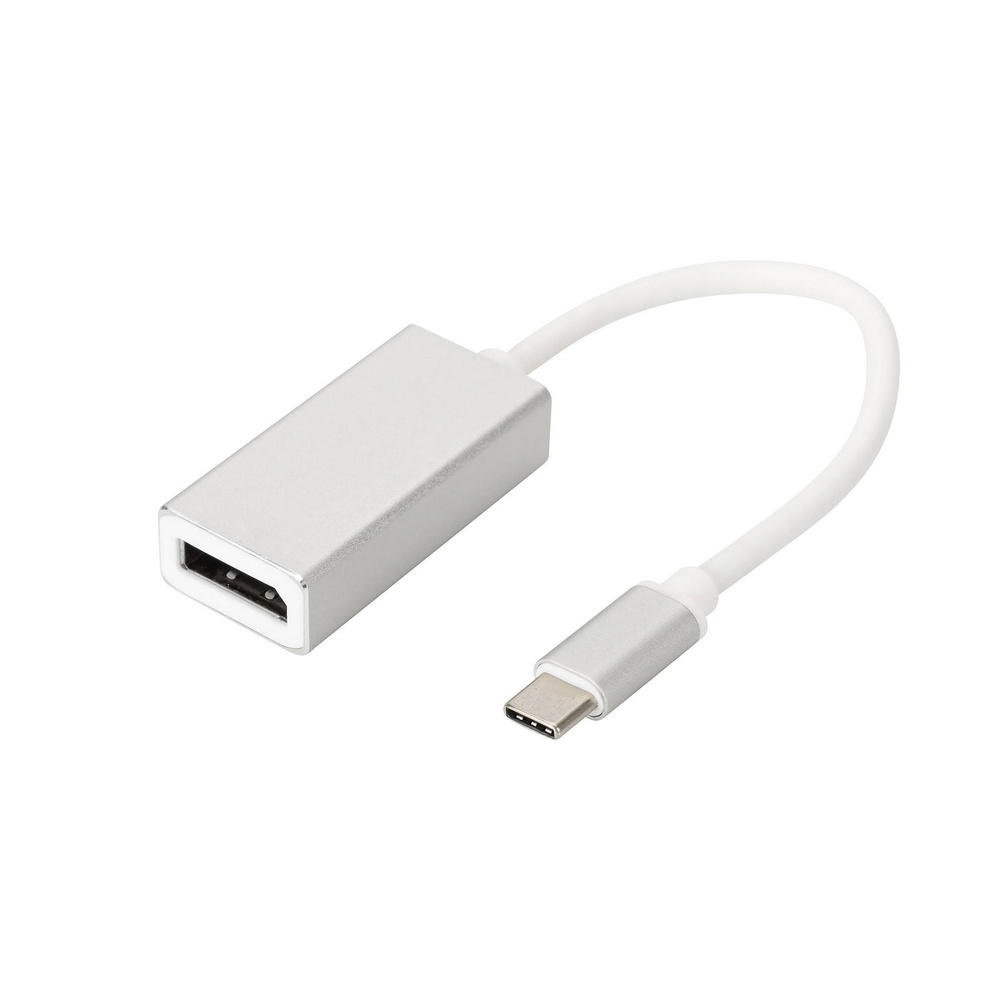 Переходник USB Type-C - DisplayPort - серебристый, 4K