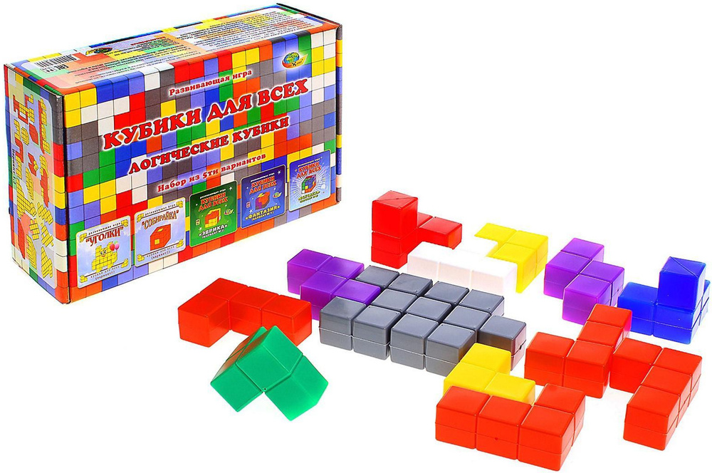 Логические кубики "Кубики для Всех", игра-головоломка из пластиковых ...