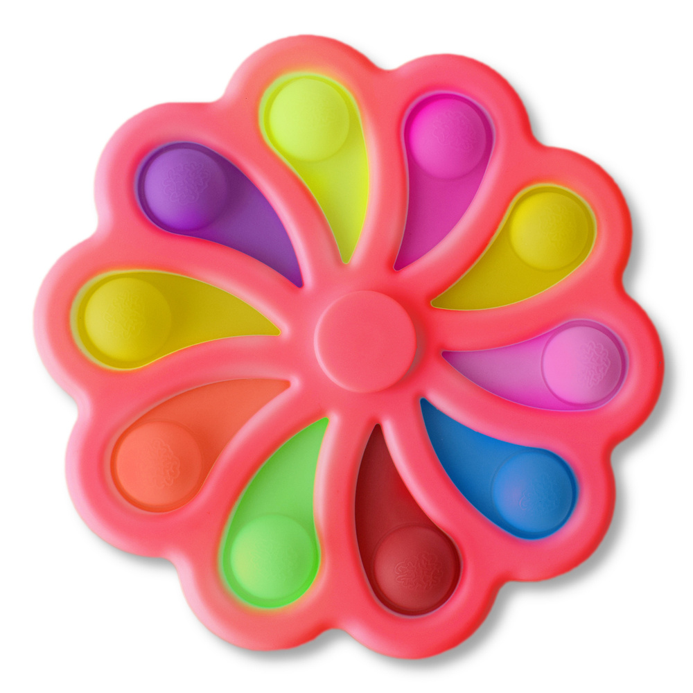 Спиннер Симпл Димпл большой 15см красный - Simple Dimple brain spinner ...