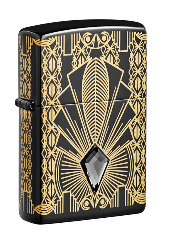 Зажигалка бензиновая Zippo High Polish Black 49502 #1