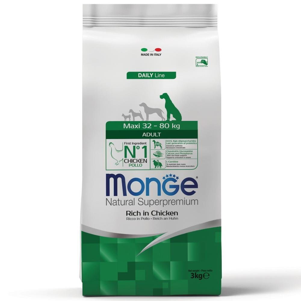 Monge Dog Adult Maxi / Сухой корм Монж для взрослых собак Крупных пород ...