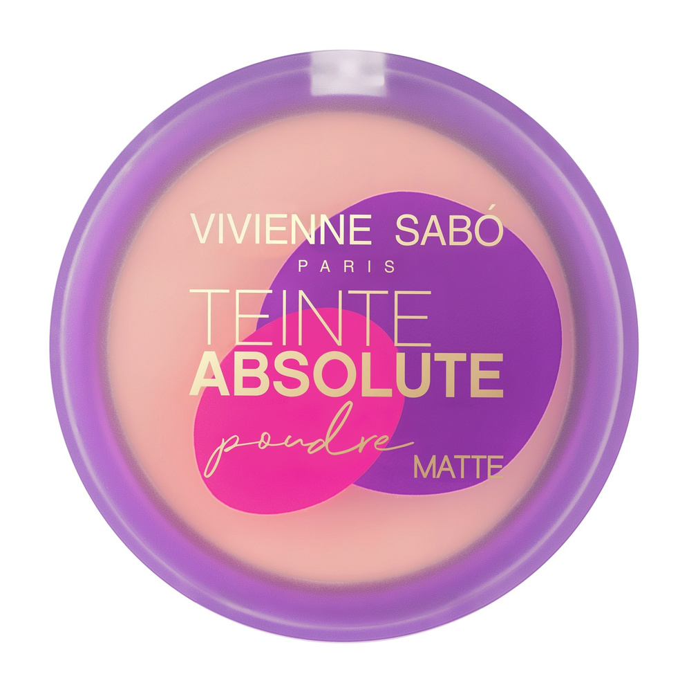 VIVIENNE SABO Пудра компактная матирующая Teinte Absolute matte, 6 г, 03 светло-персиковый  #1