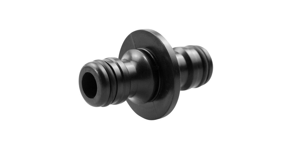 Штуцер двойной пластиковый черный - купить с доставкой по выгодным ...