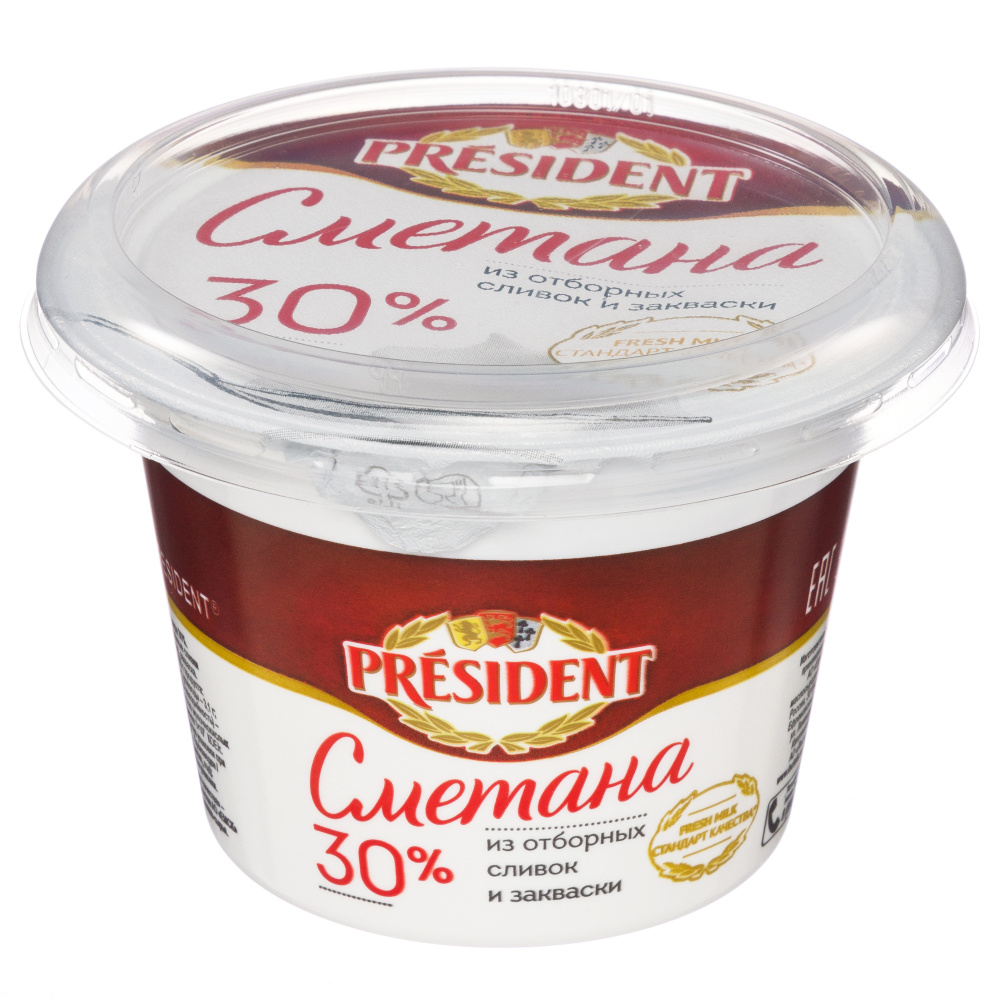 President Сметана 30%, 180 г