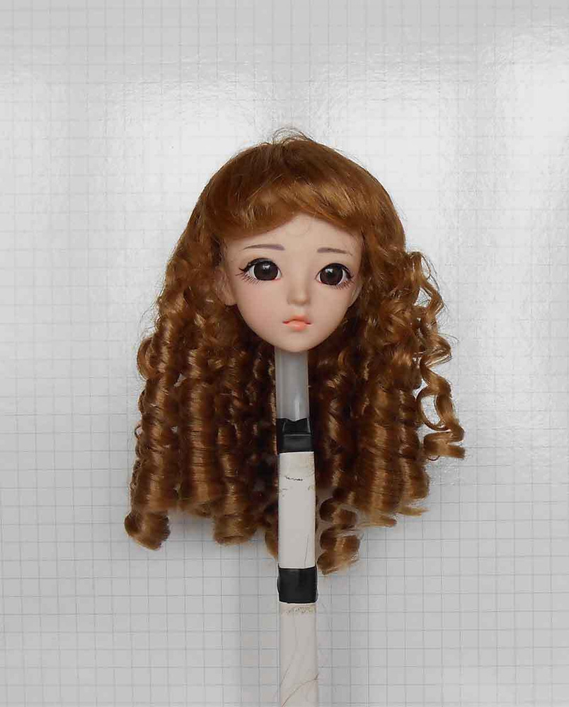 Парик для куклы, игрушки На окружность головы 23-25см ЛЮКС - BL007/DOLLTOYS  - купить с доставкой по выгодным ценам в интернет-магазине OZON (987928711)