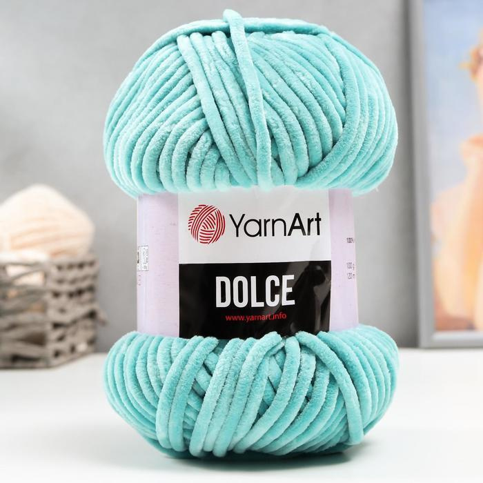 Пряжа для вязания YarnArt "Dolce" 100% микрополиэстер 120м/100гр, 770 бирюза  #1