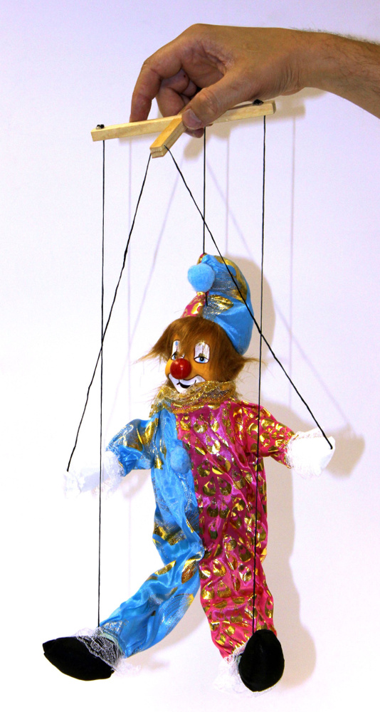 Клоун-марионетка h:40см №2 - купить с доставкой по выгодным ценам в ...