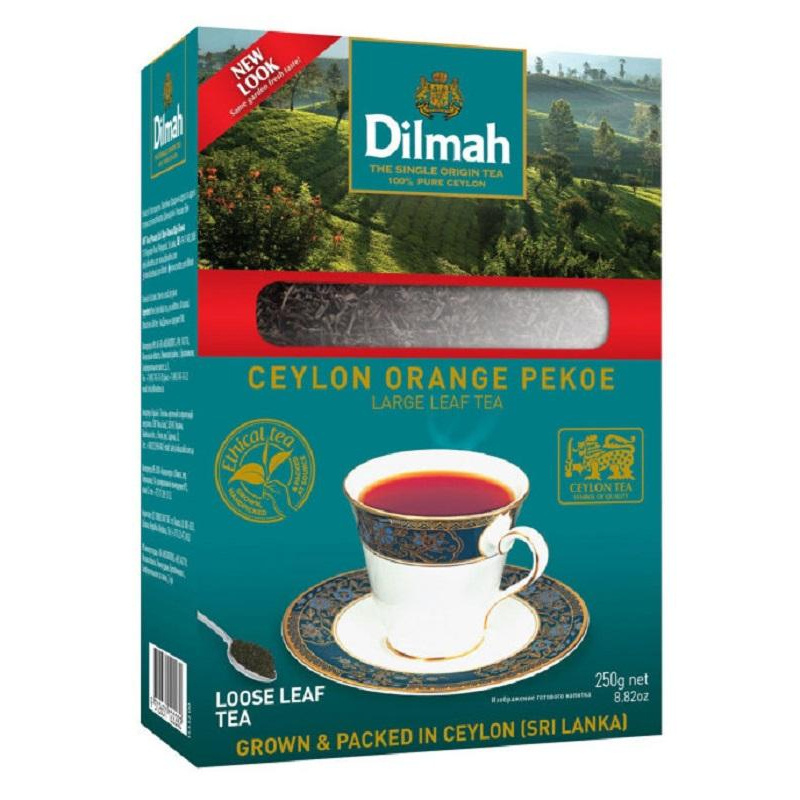 Чай Dilmah Цейлонский, черный, крупный лист, 250 грамм - купить с ...