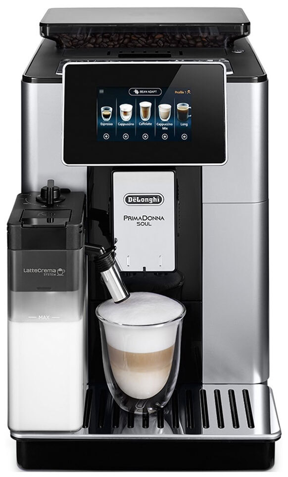 Автоматическая кофемашина DeLonghi Кофемашина ECAM610.55.SB, черный ...