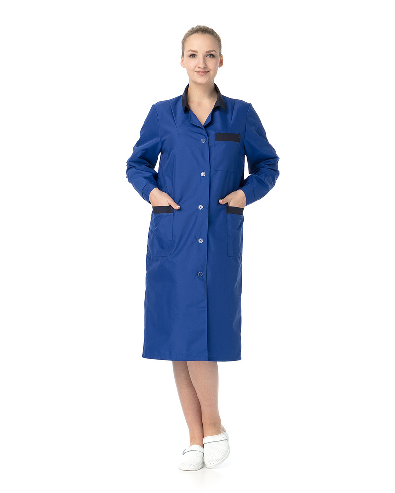 Халат модельный женский ИТР - купить с доставкой по выгодным ценам в  интернет-магазине OZON (341092835)