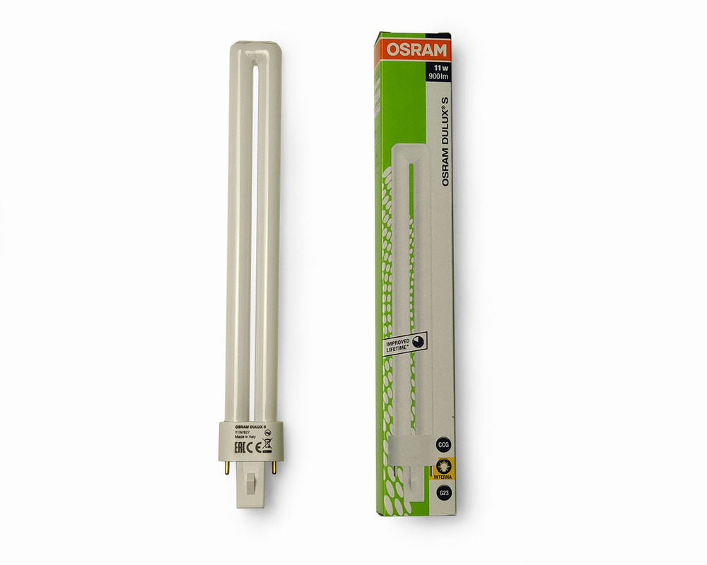 OSRAM Лампа специальная DULUX S 11 W/830 G23, Теплый белый свет, G23, 11 Вт, Люминесцентная (энергосберегающая), #1