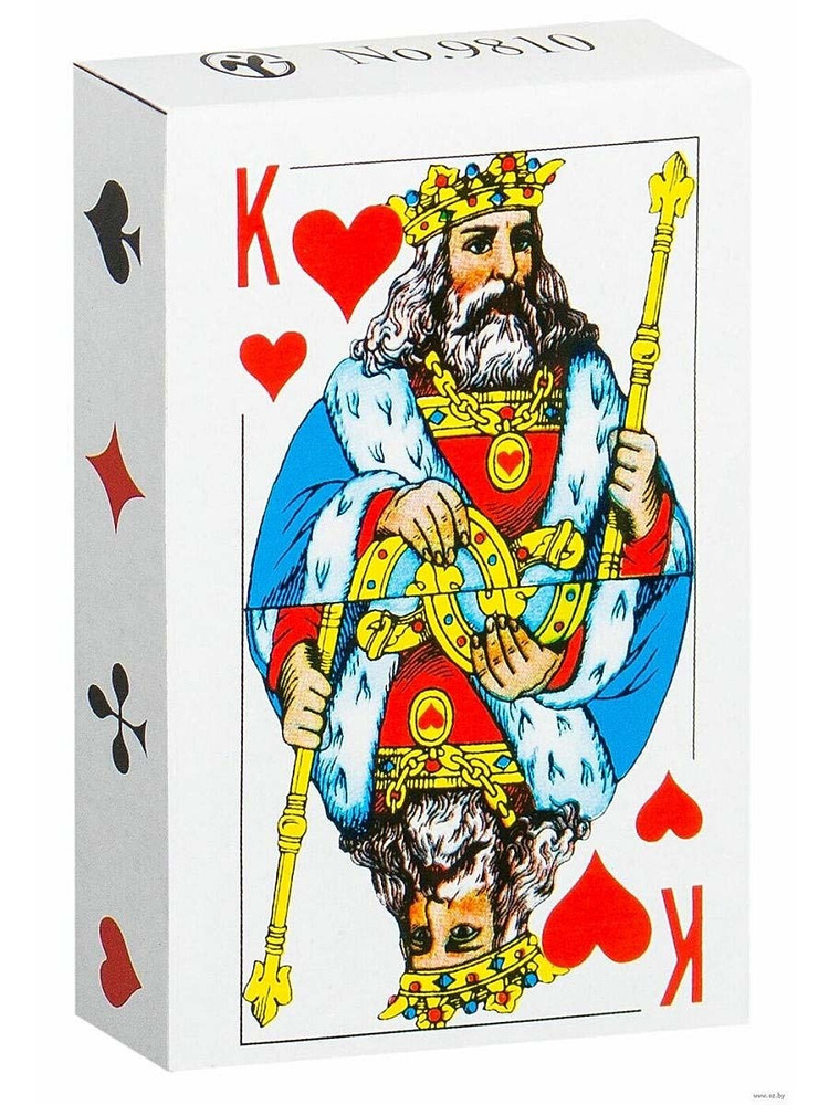 Карты игральные атласные Король, классическая колода карт 54 шт ...