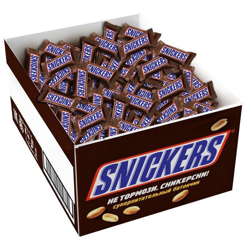 Шоколад Snickers Minis, коробка, 2,9кг #1