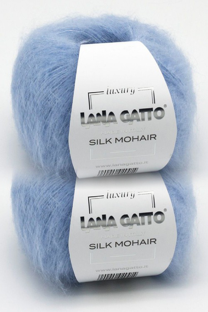 Пряжа Lana Gatto Silk Mohair 2 мотка / Лана Гатто Силк Мохер 25гр/212м Цвет 7264  #1