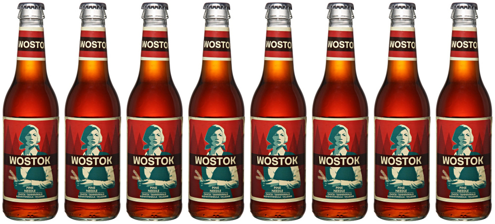 Безалкогольные газированные напитки Wostok, вкус Пихта, 12шт, 1 шт ...