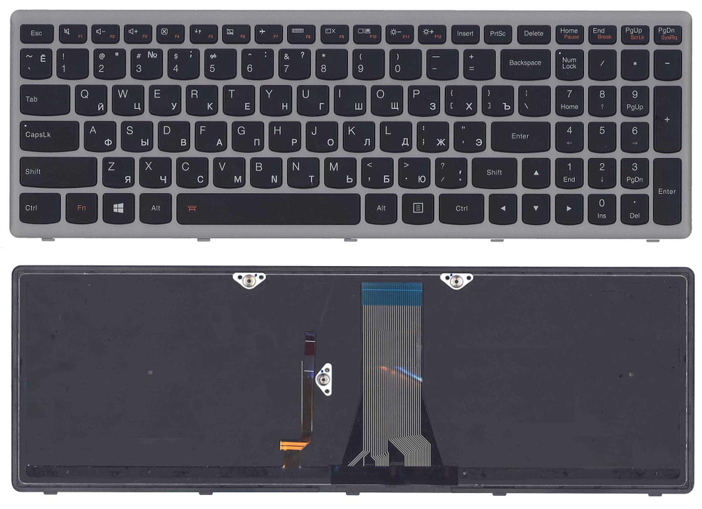 Клавиатура для ноутбука Lenovo G505s Z510 S510 черная с подсветкой c ...