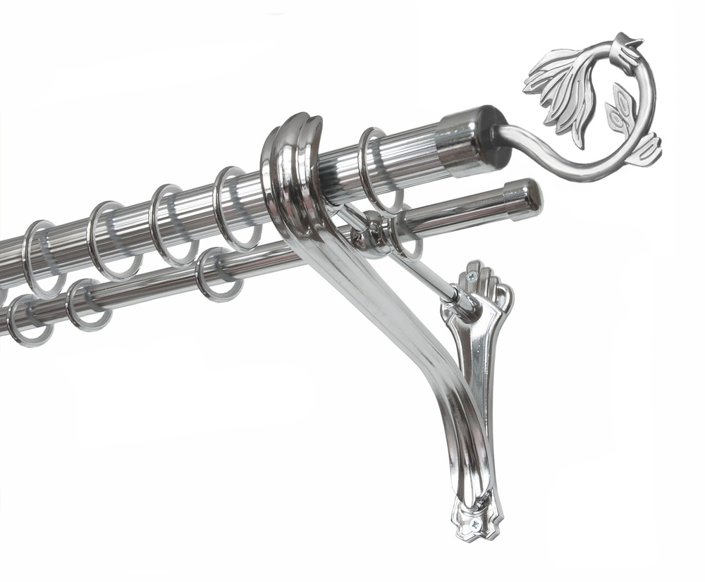 Озон карнизы для штор настенные двухрядные - 92 фото