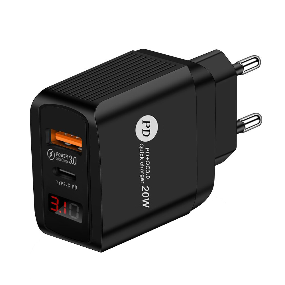 Сетевое зарядное устройство Wiiix UNNK-4-2-02-QCPD, 20 Вт, USB 3.0 Type-A,  USB Type-C, Quick Charge 3.0, Power Delivery - купить по выгодной цене в  интернет-магазине OZON (474875275)