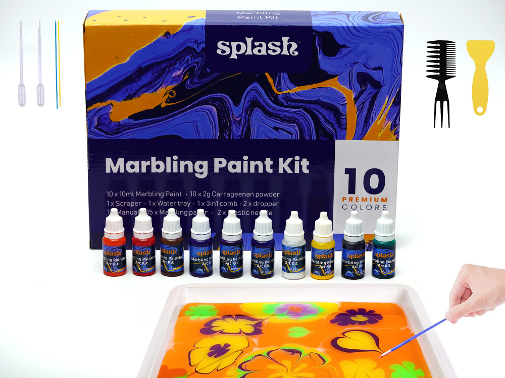 Splash Arts and Crafts / Набор для рисования на воде ЭБРУ/ 10 цветов  #1