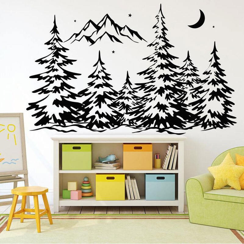 Наклейка интерьерная большая на стену, на дверь, на холодильник ...