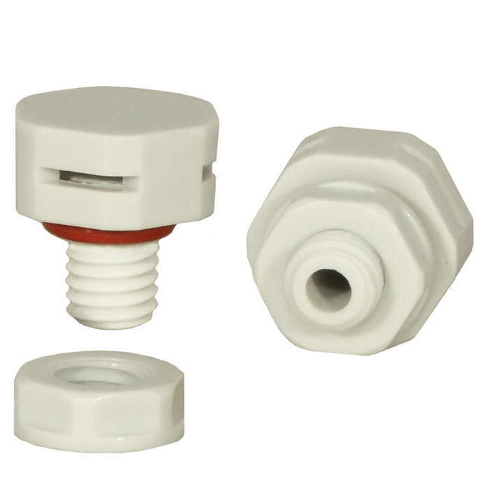 Клапан выравнивания давления M8X1.25 PA66 WHITE / RUICHI - купить по ...