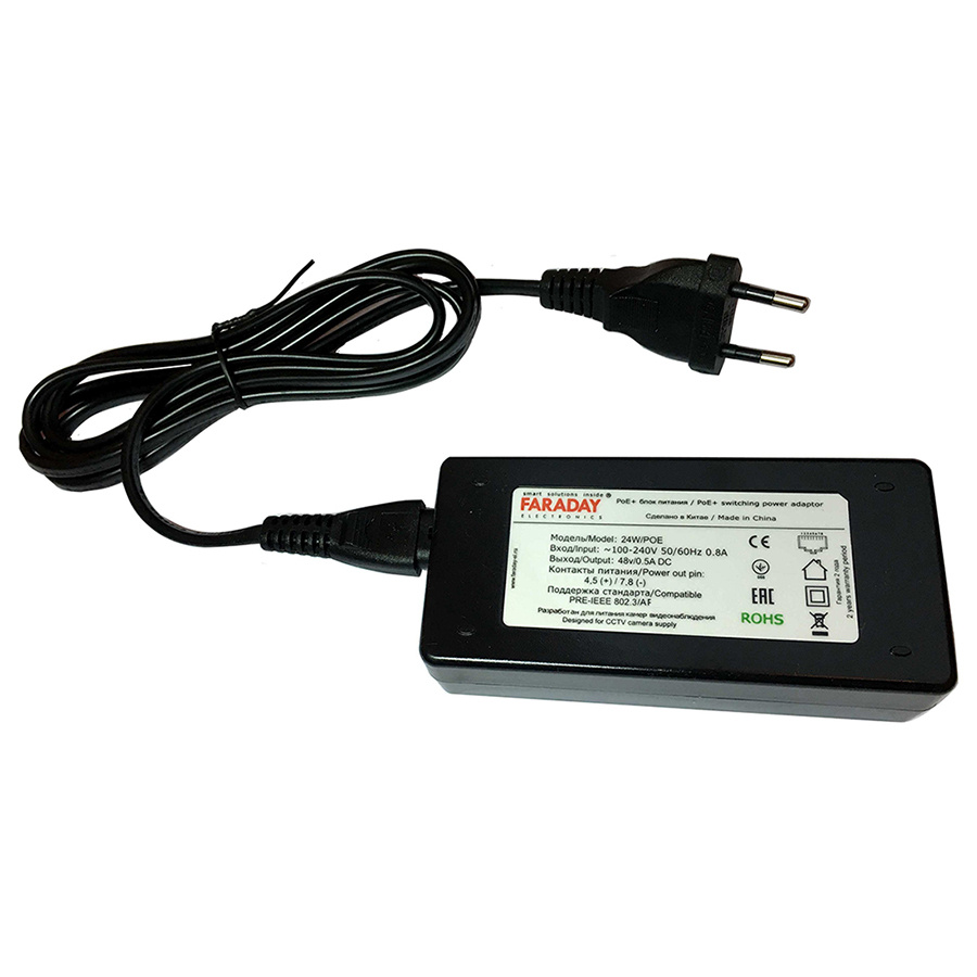 FARADAY Electronics PoE-инжектор 24W/PoE инжектор PoE Faraday - купить ...