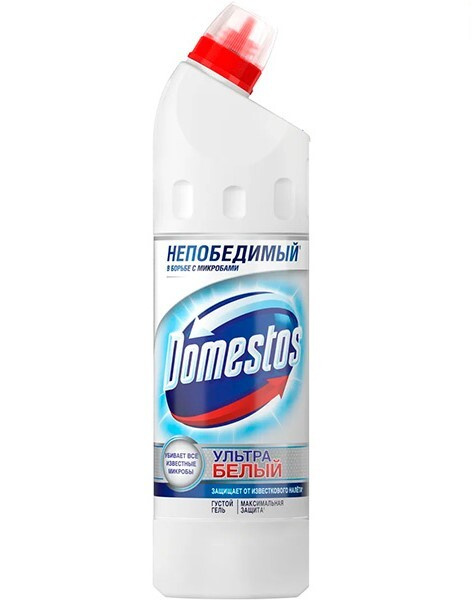 Domestos Гель для очищения унитаза Domestos Ультра Белый, 750 мл #1